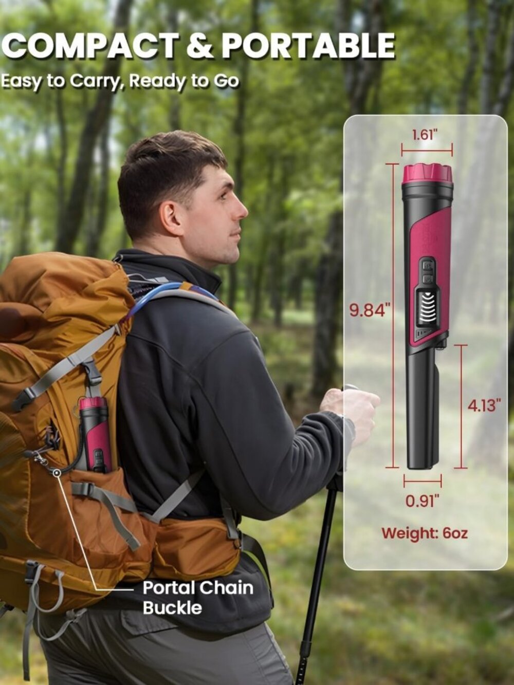 Waterproof Metal Detector Pinpointer with LCD & LED Light - 360° - Picture 2 of 10